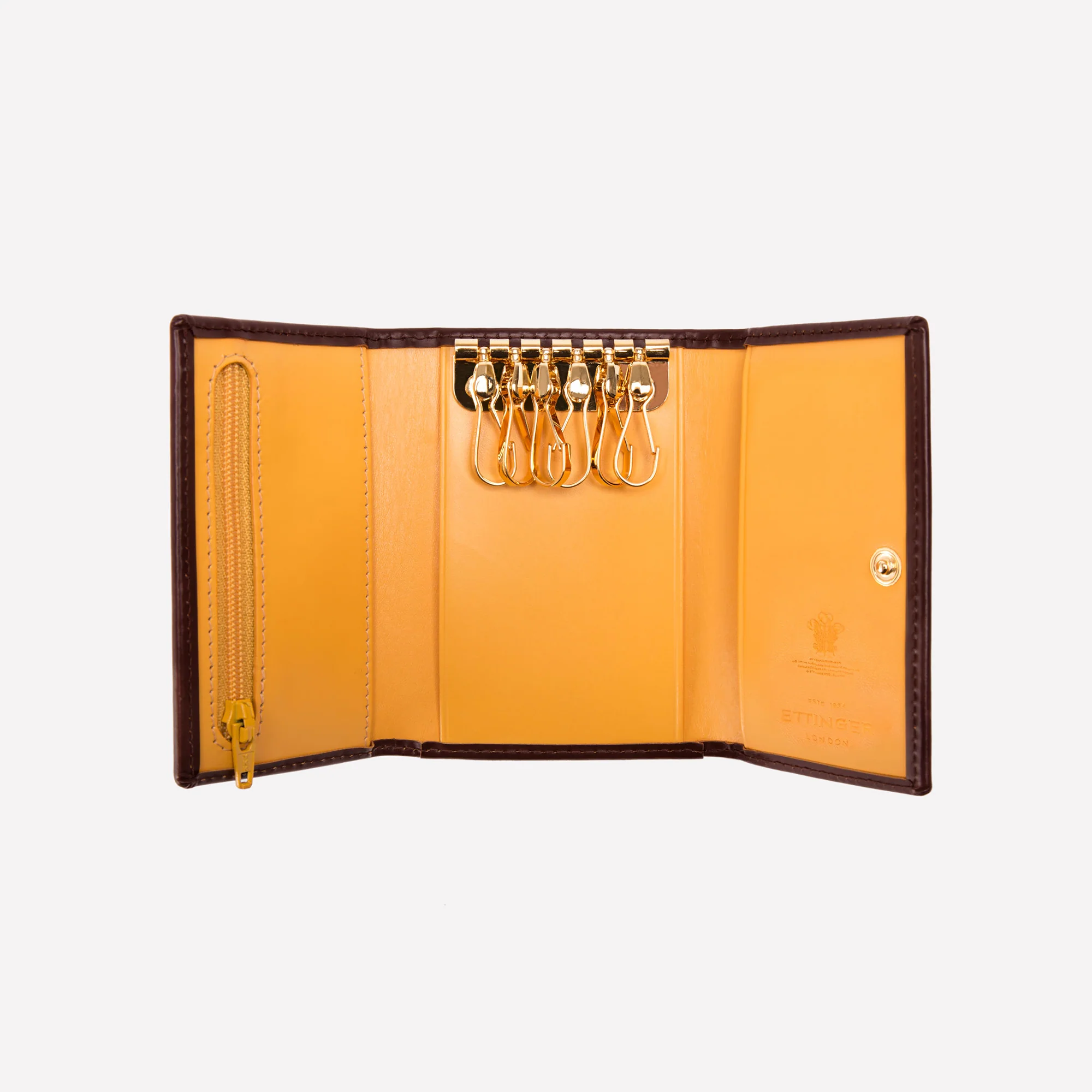 Bridle Hide 6-Hook Key Case - Image 8