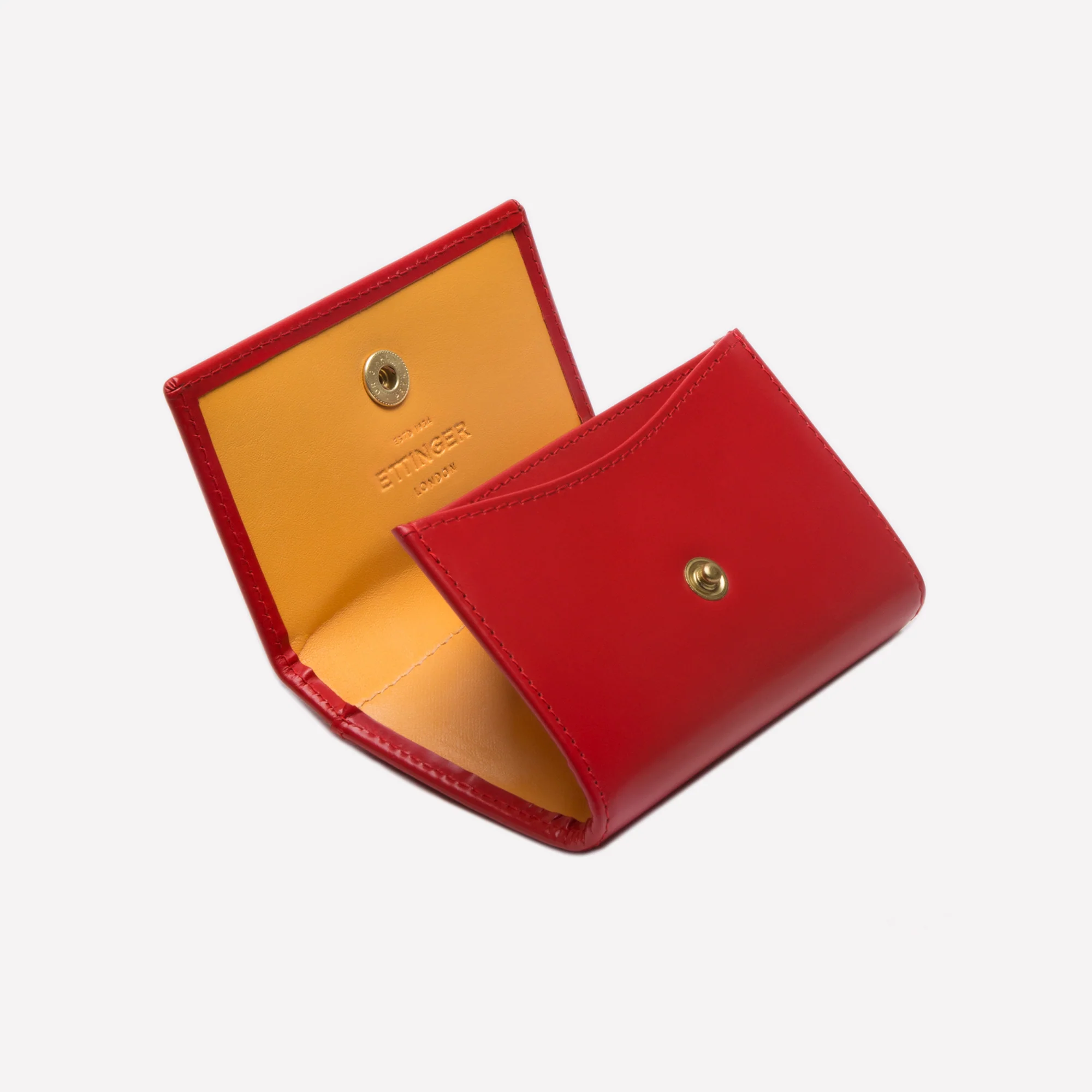 Bridle Hide Coin Purse with Card Pocket (concealed button) - Image 11
