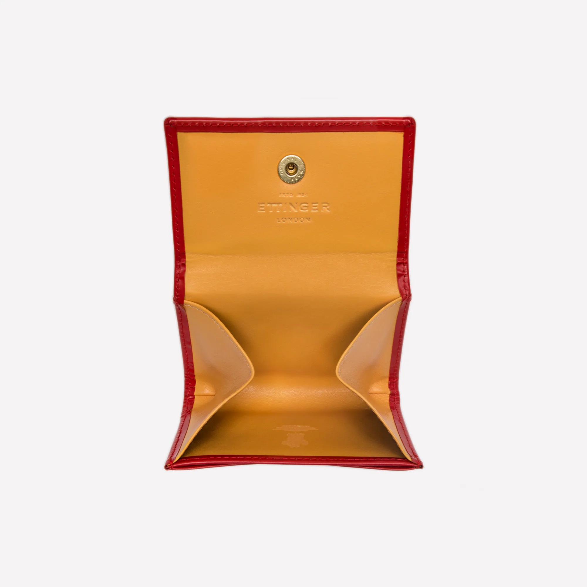 Bridle Hide Coin Purse with Card Pocket (concealed button) - Image 12