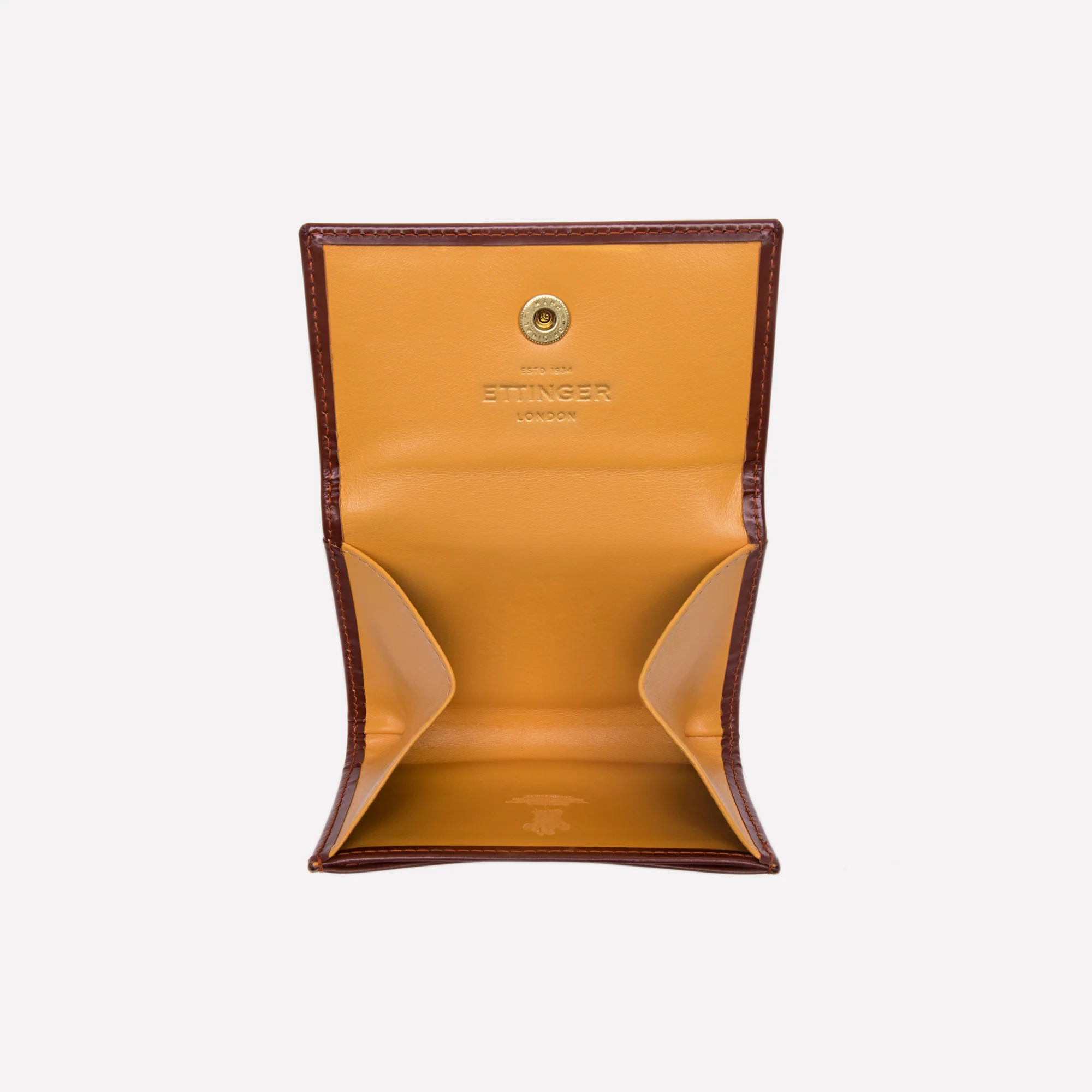 Bridle Hide Coin Purse with Card Pocket (concealed button) - Image 3