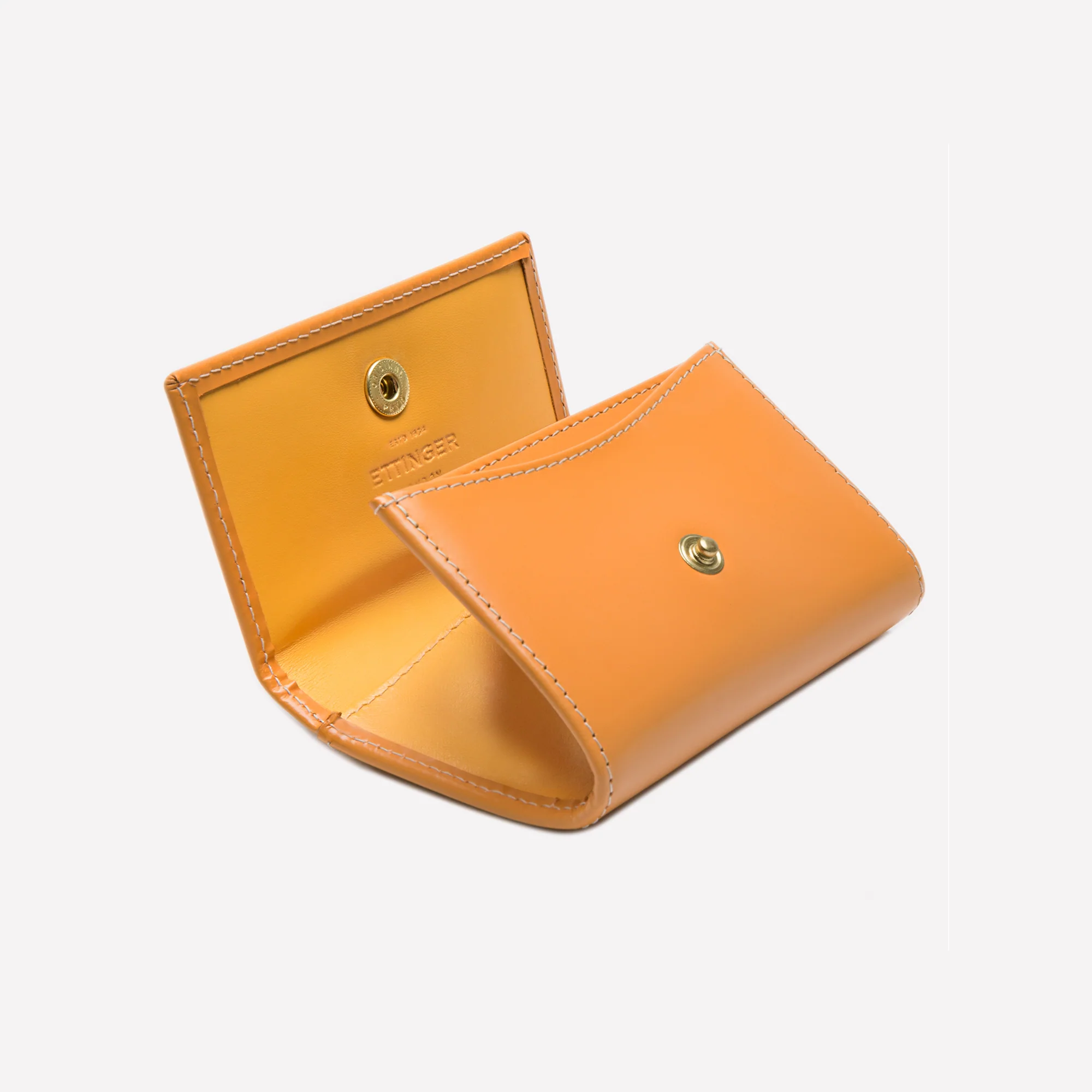 Bridle Hide Coin Purse with Card Pocket (concealed button) - Image 5