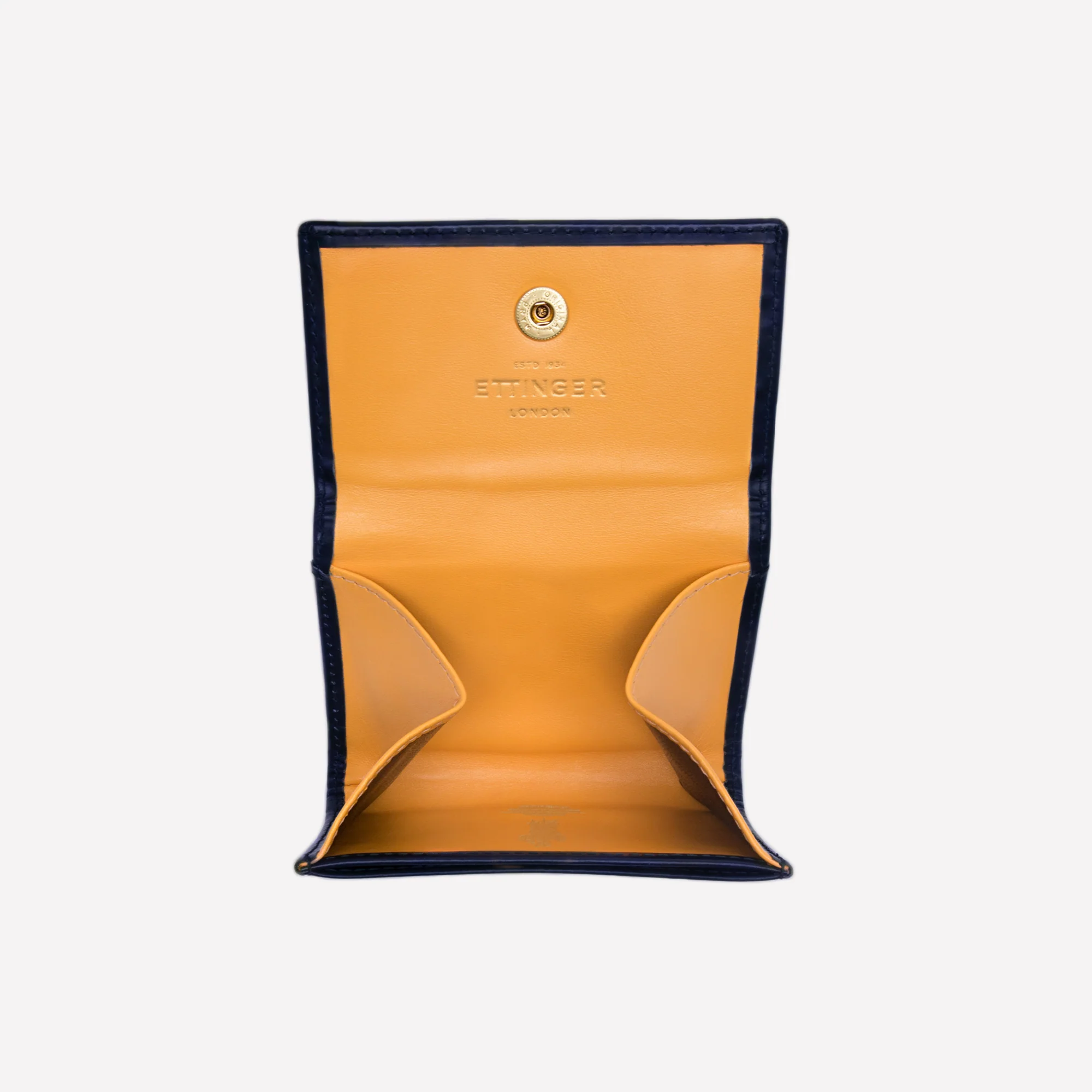Bridle Hide Coin Purse with Card Pocket (concealed button) - Image 9