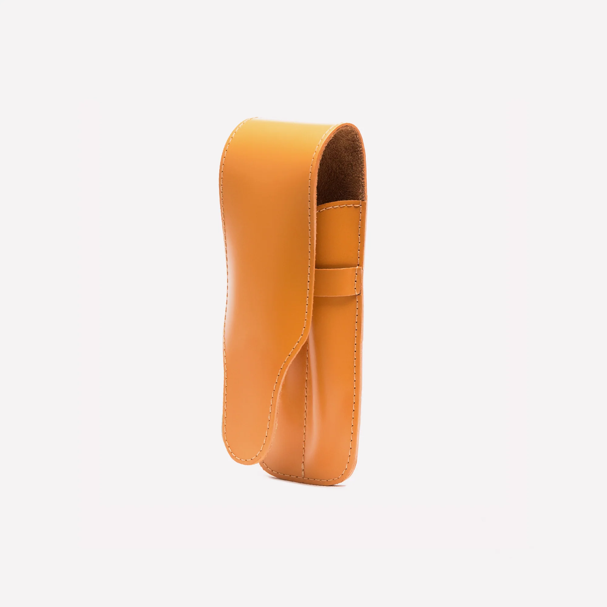Bridle Hide Double Pen Case - Image 7