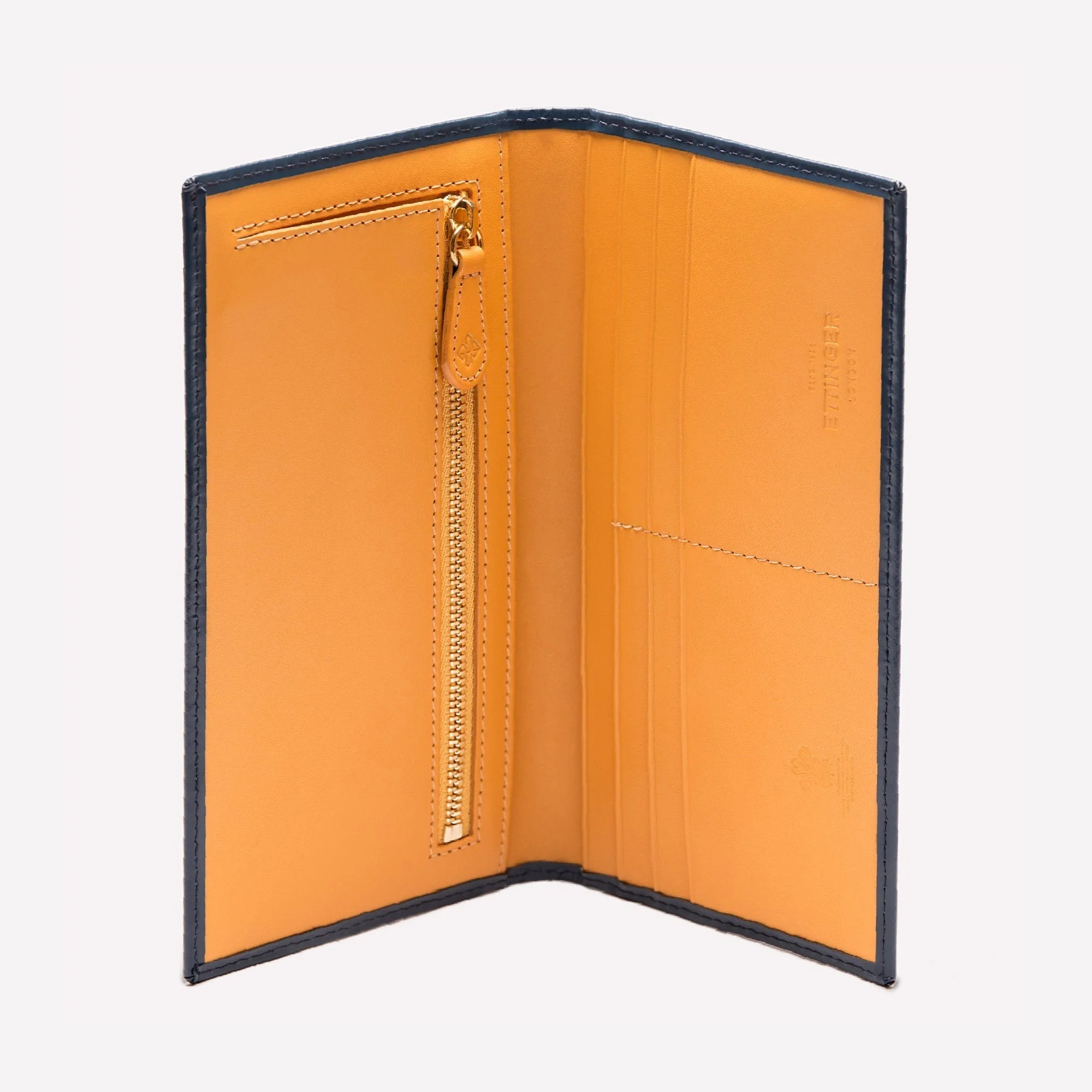 Bridle Hide Long Wallet with Zipped Pocket - Image 3