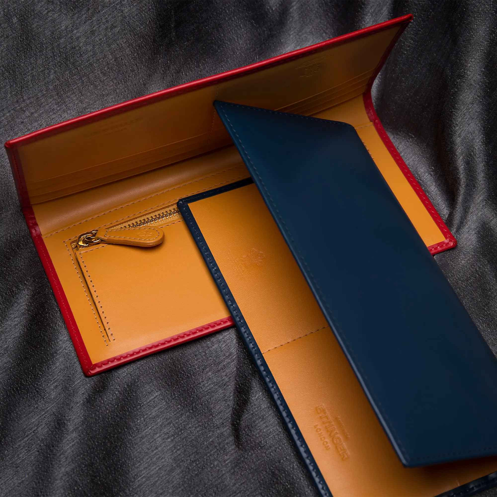 Bridle Hide Long Wallet with Zipped Pocket - Image 8