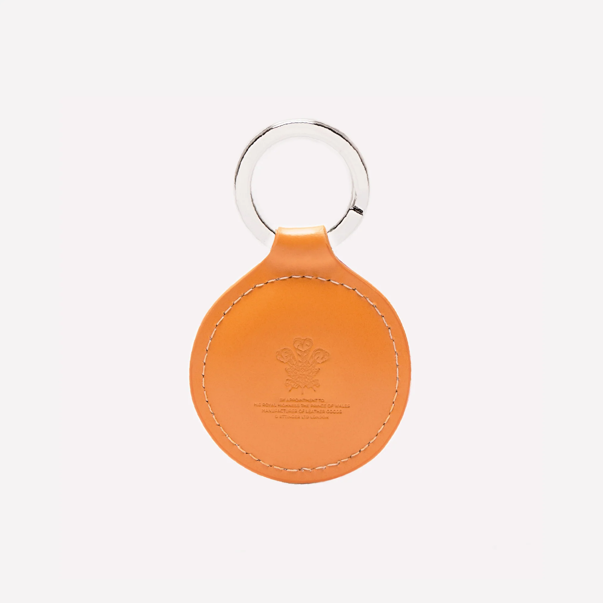 Bridle Hide Round Key Fob - Image 2