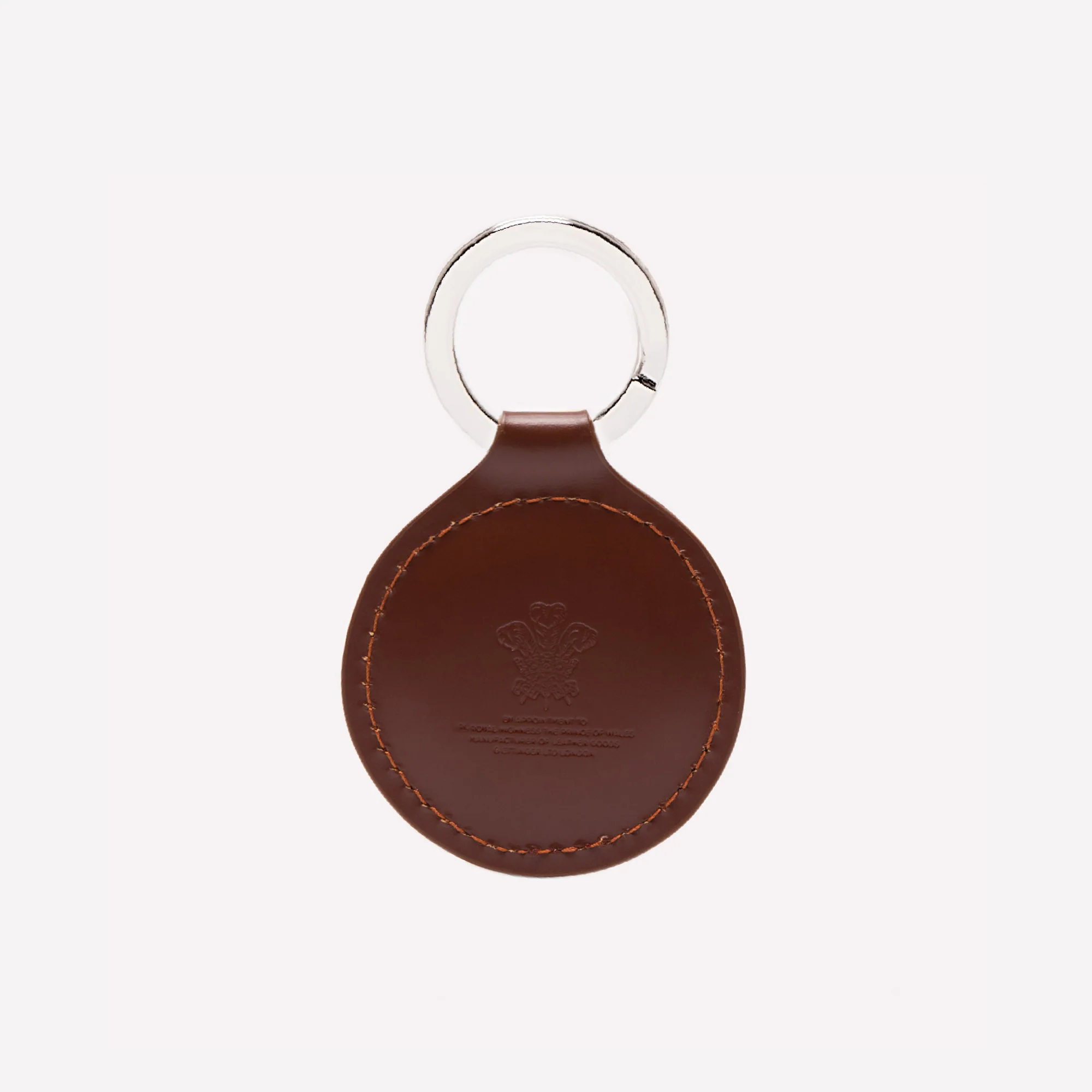 Bridle Hide Round Key Fob - Image 5