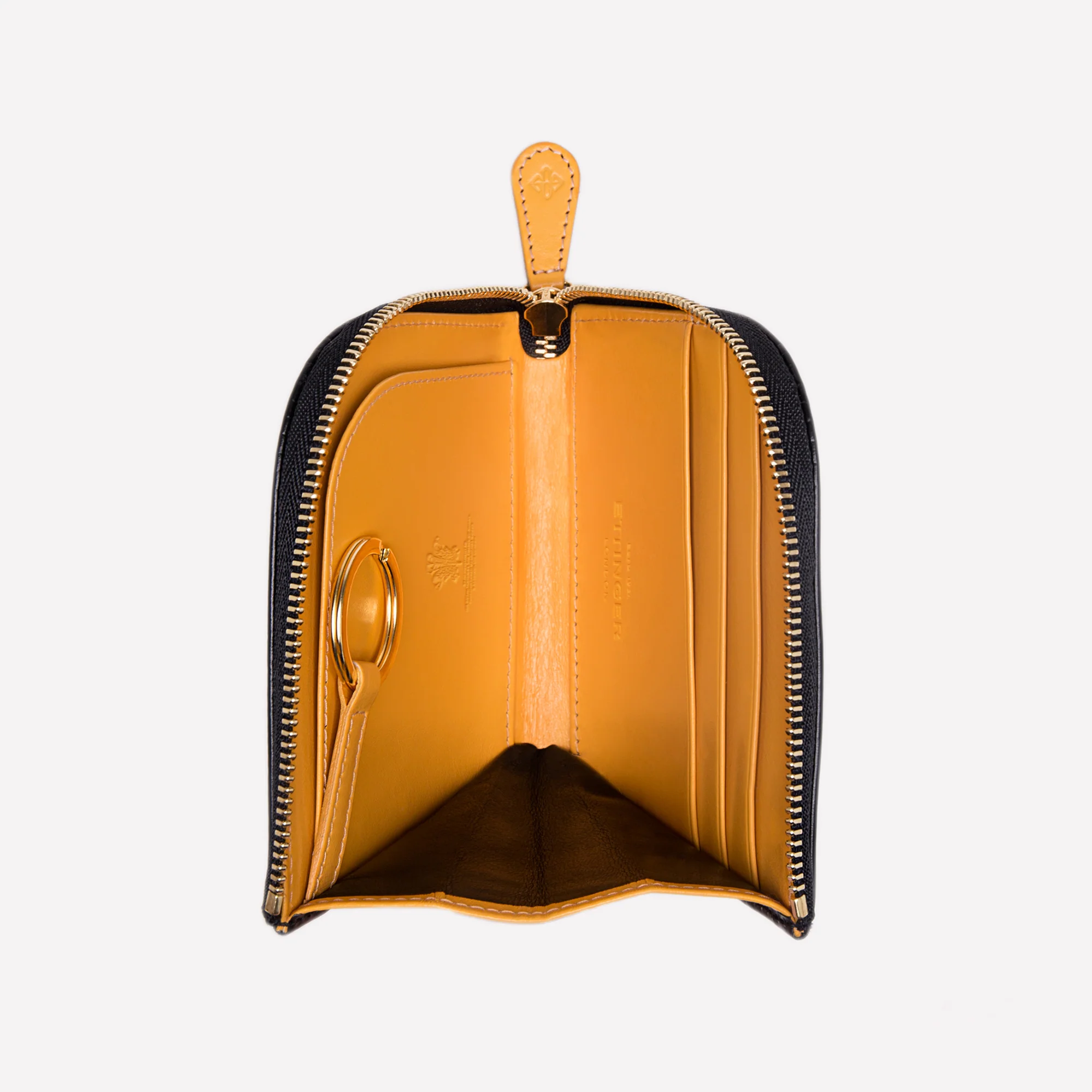 Bridle Hide Zipped Curved Wallet with Key Strap - Image 25