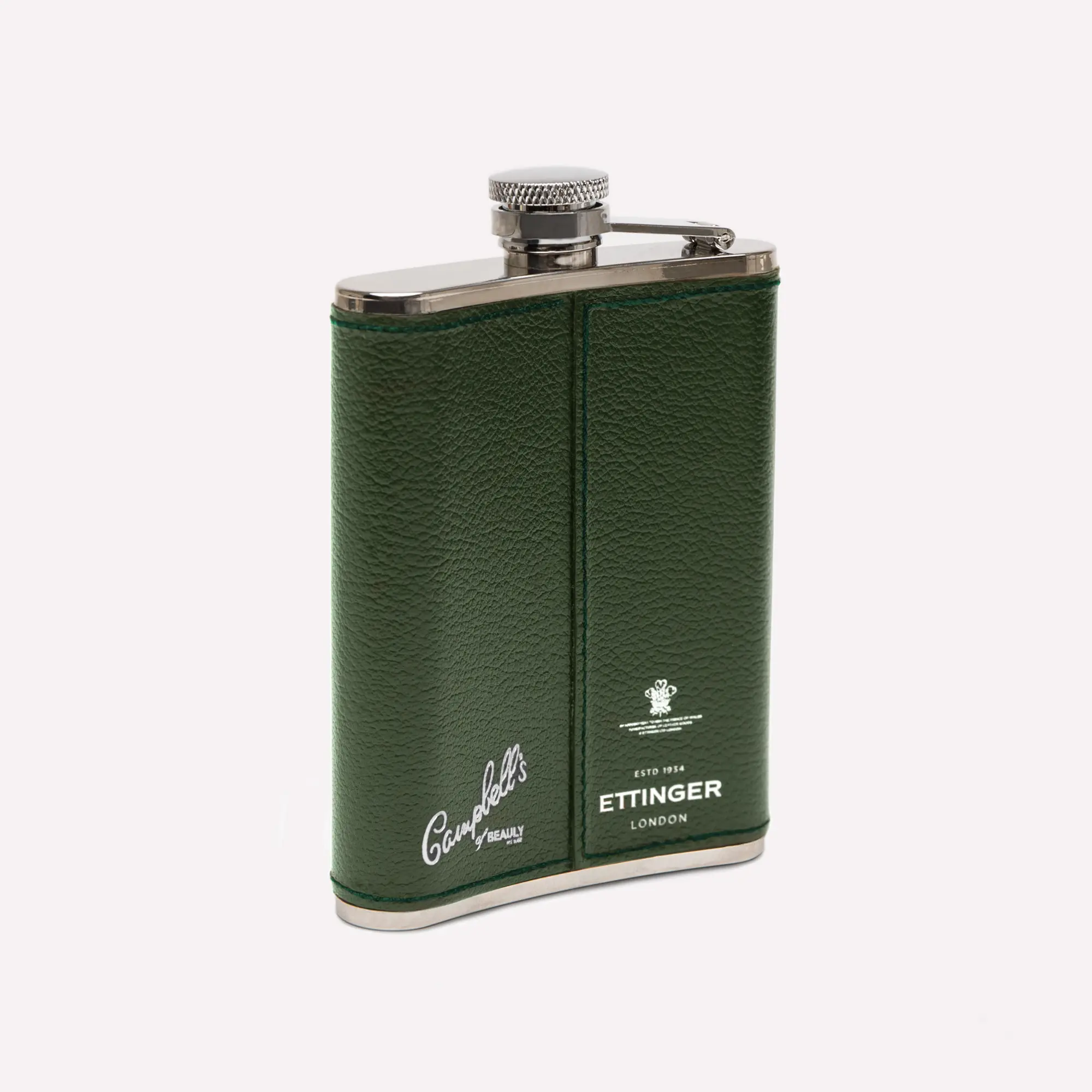 Campbell's of Beauly x Ettinger 6oz Hip Flask - Image 2