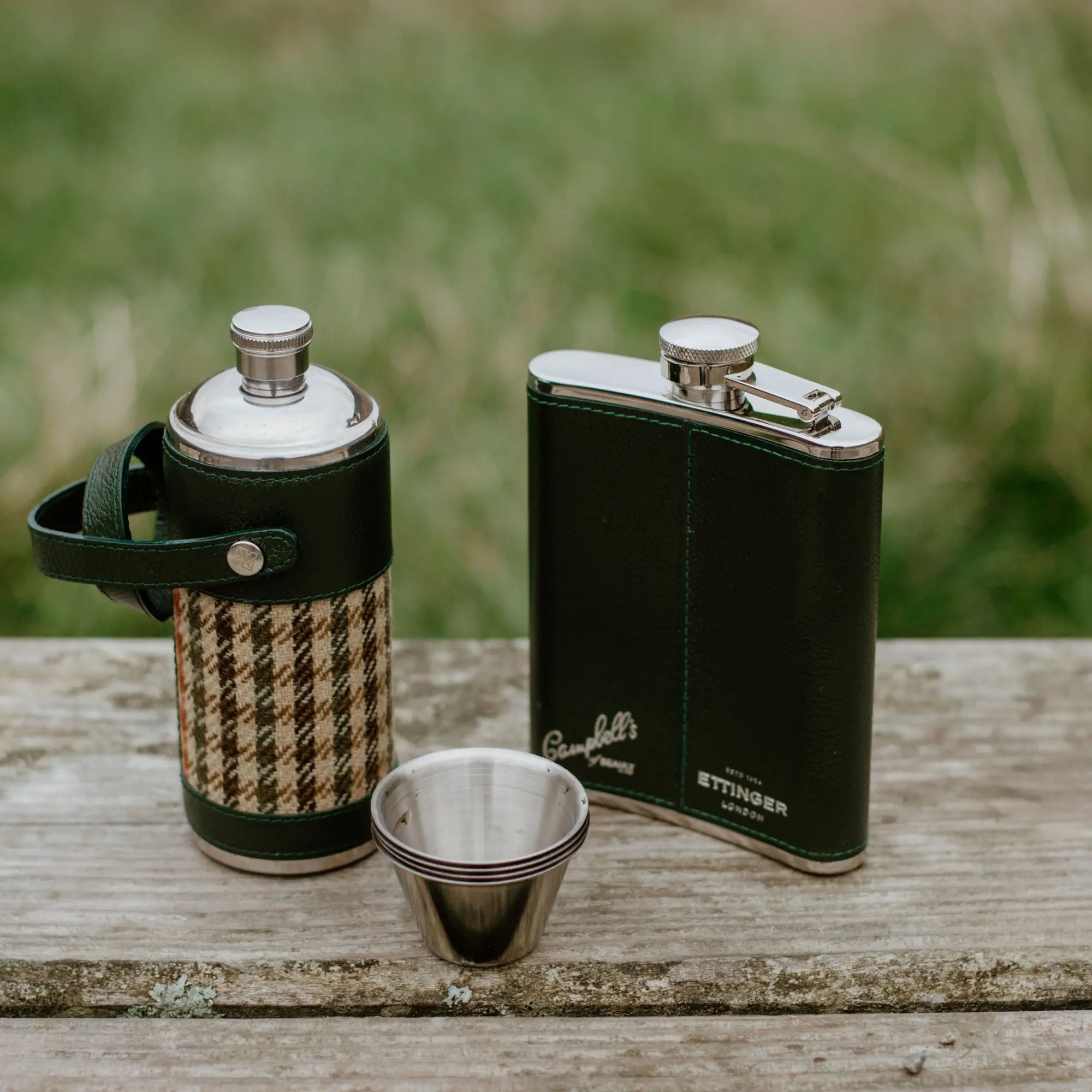 Campbell's of Beauly x Ettinger 6oz Hip Flask - Image 4