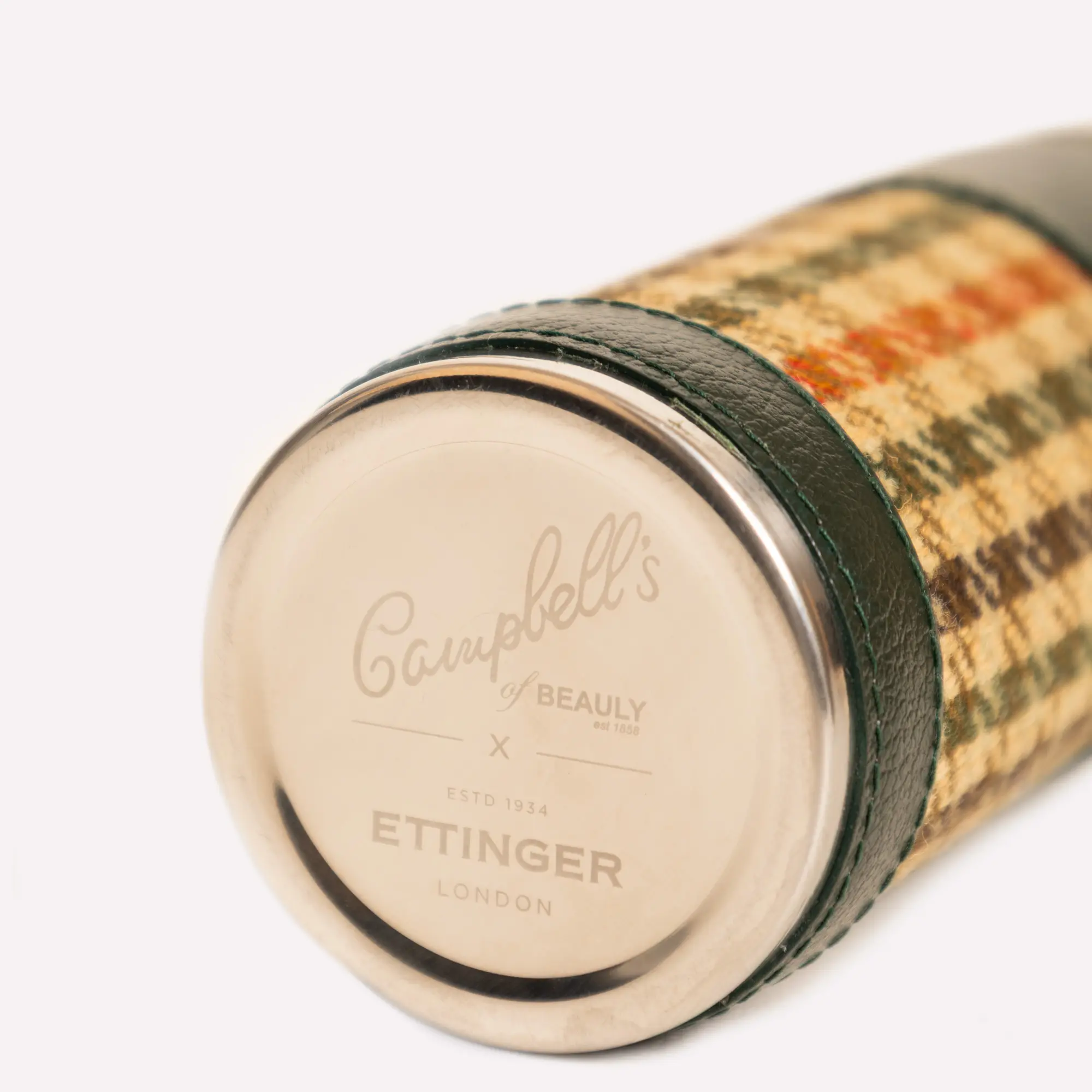 Campbell's of Beauly x Ettinger Tweed 8oz Hunter Flask - Image 3