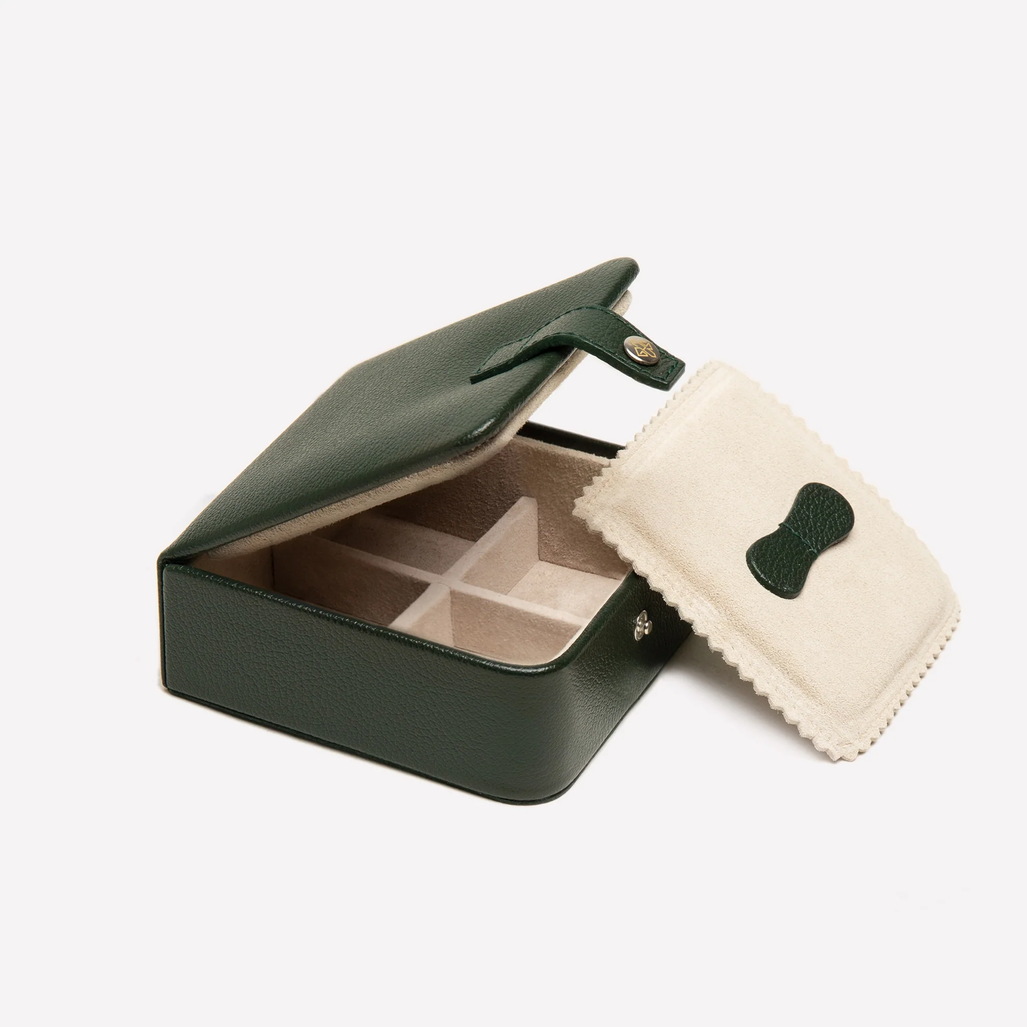 Capra Ecru Medium Jewellery / Cufflink Box - Image 6