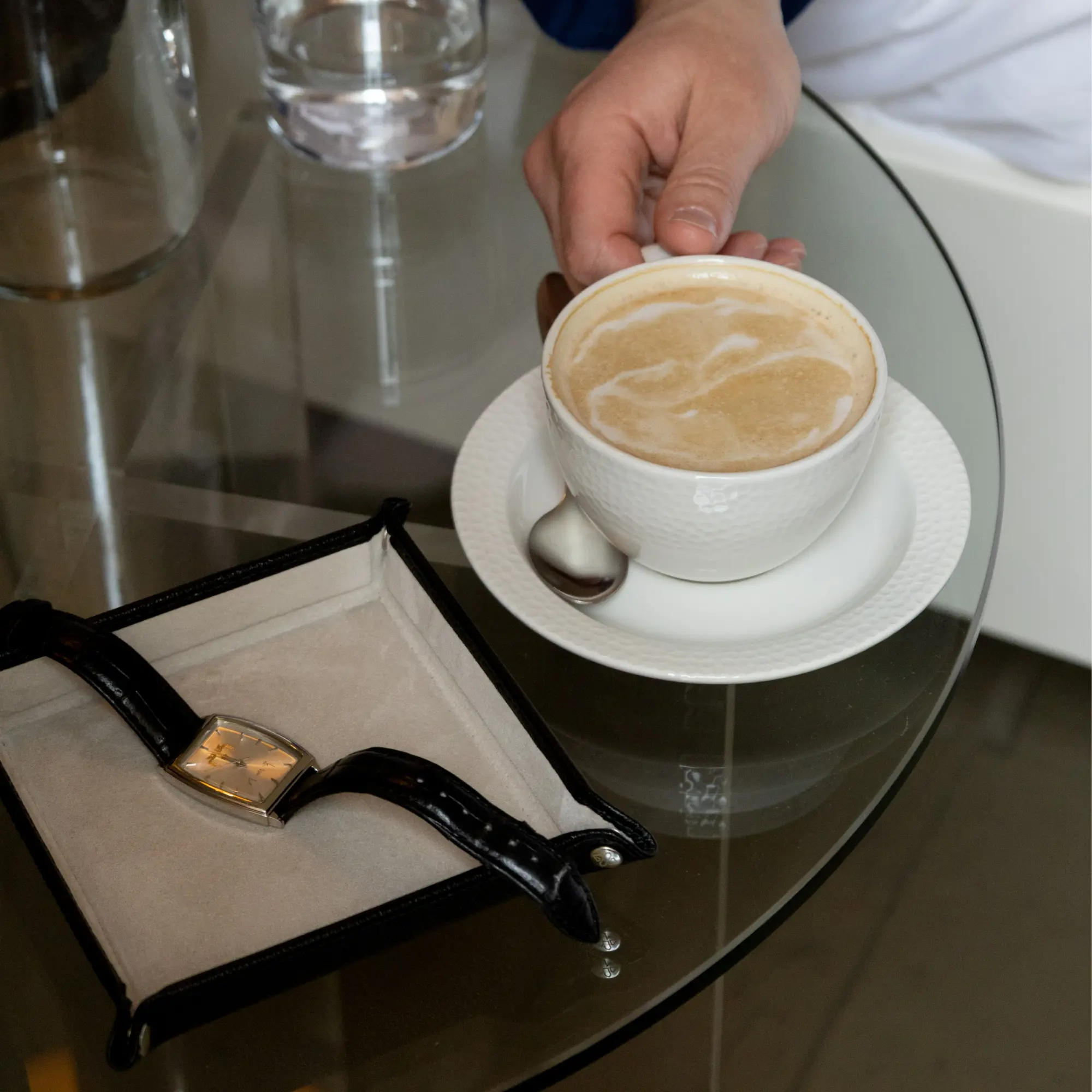 Capra Ecru Square Valet Tray - Image 15