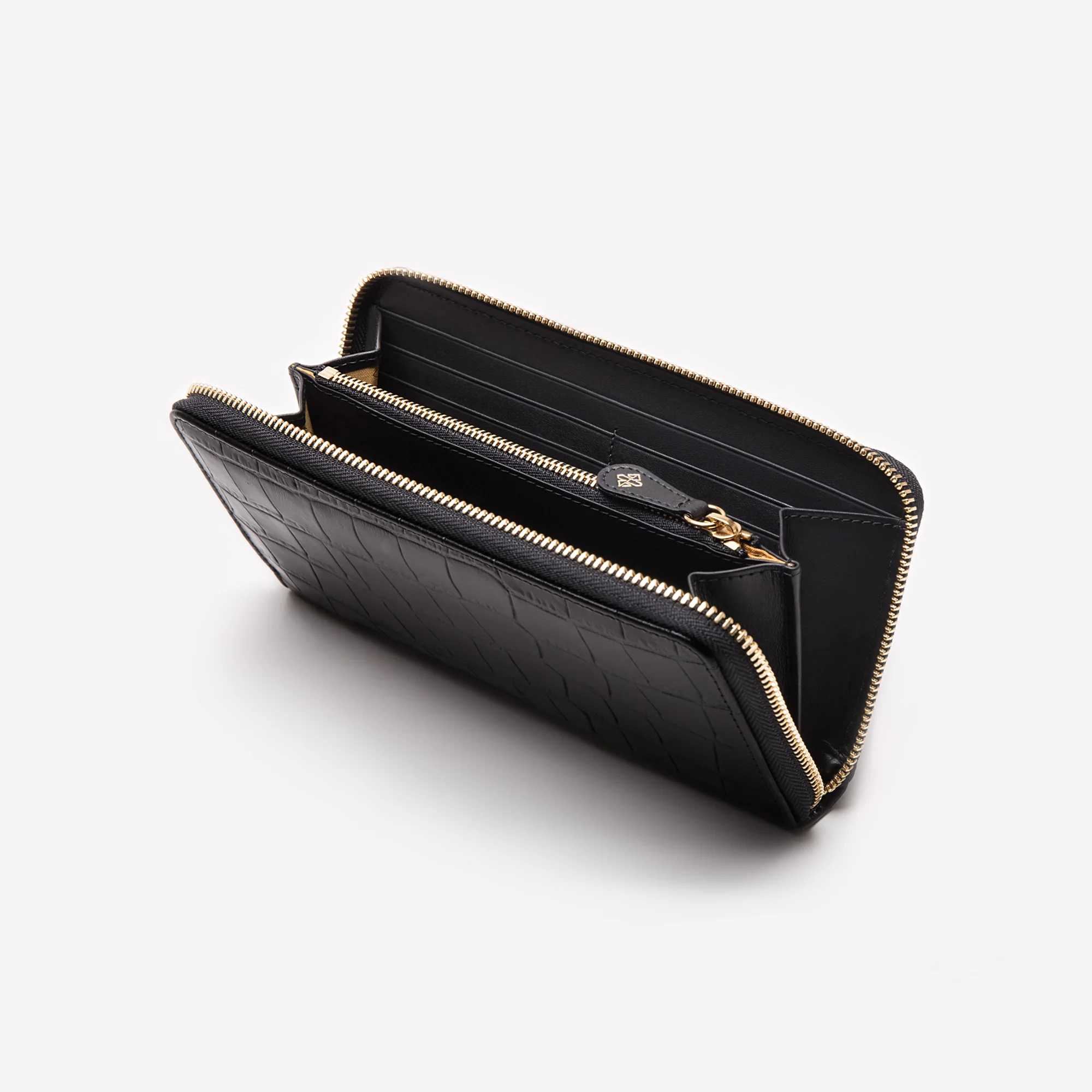 Croco Large Zip-Around Purse - Image 2