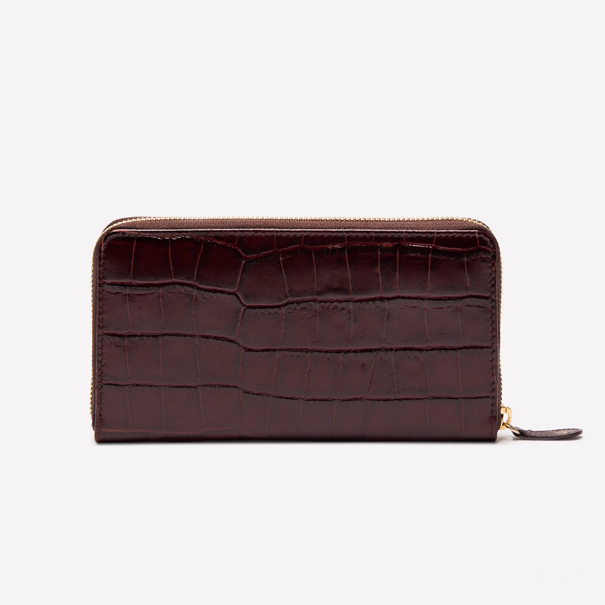 Croco Large Zip-Around Purse - Image 3