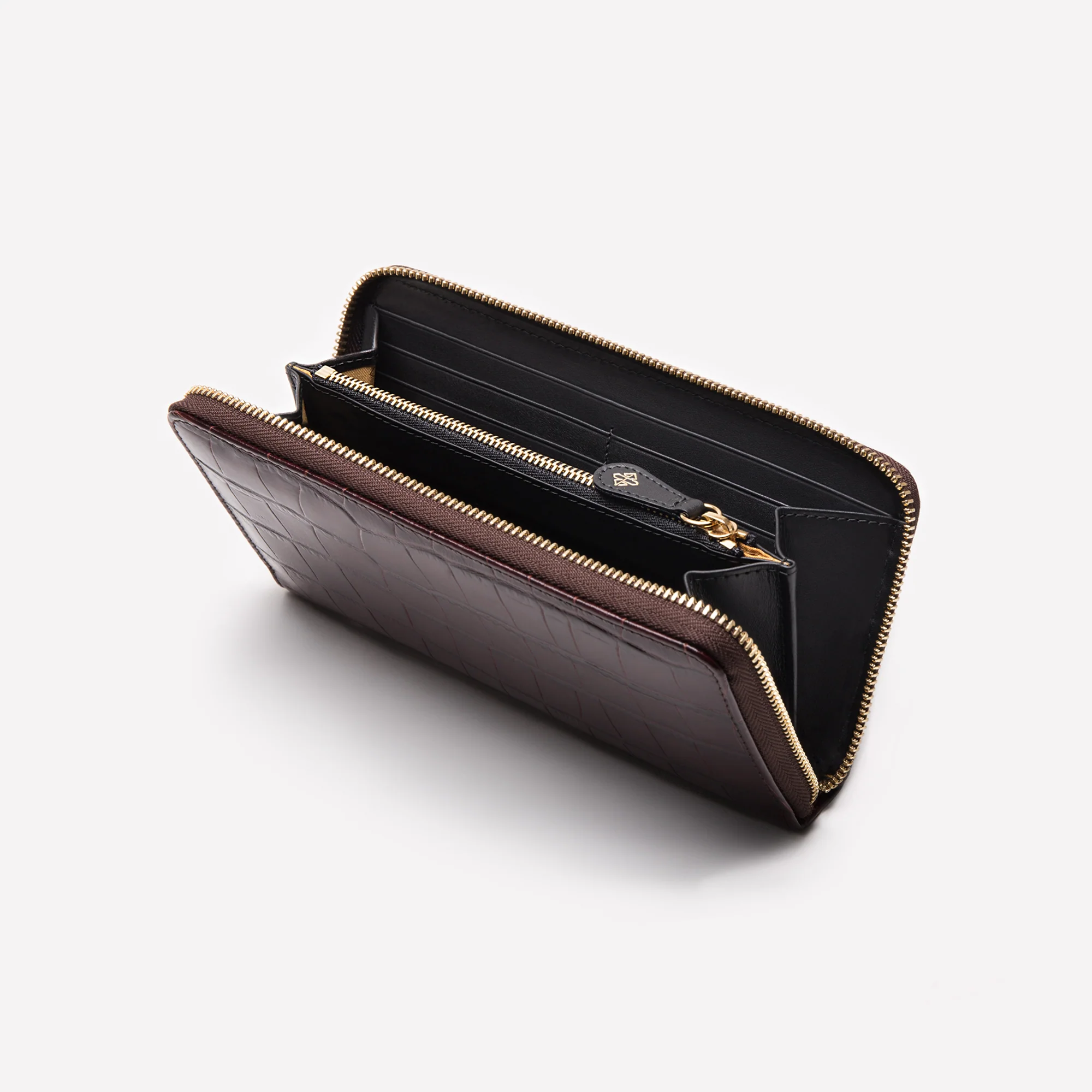 Croco Large Zip-Around Purse - Image 4