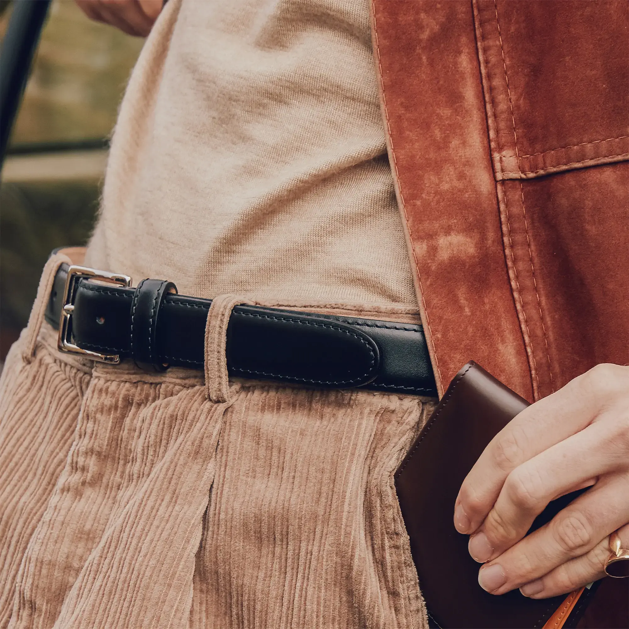 30mm Waxy Leather Belt - Image 9
