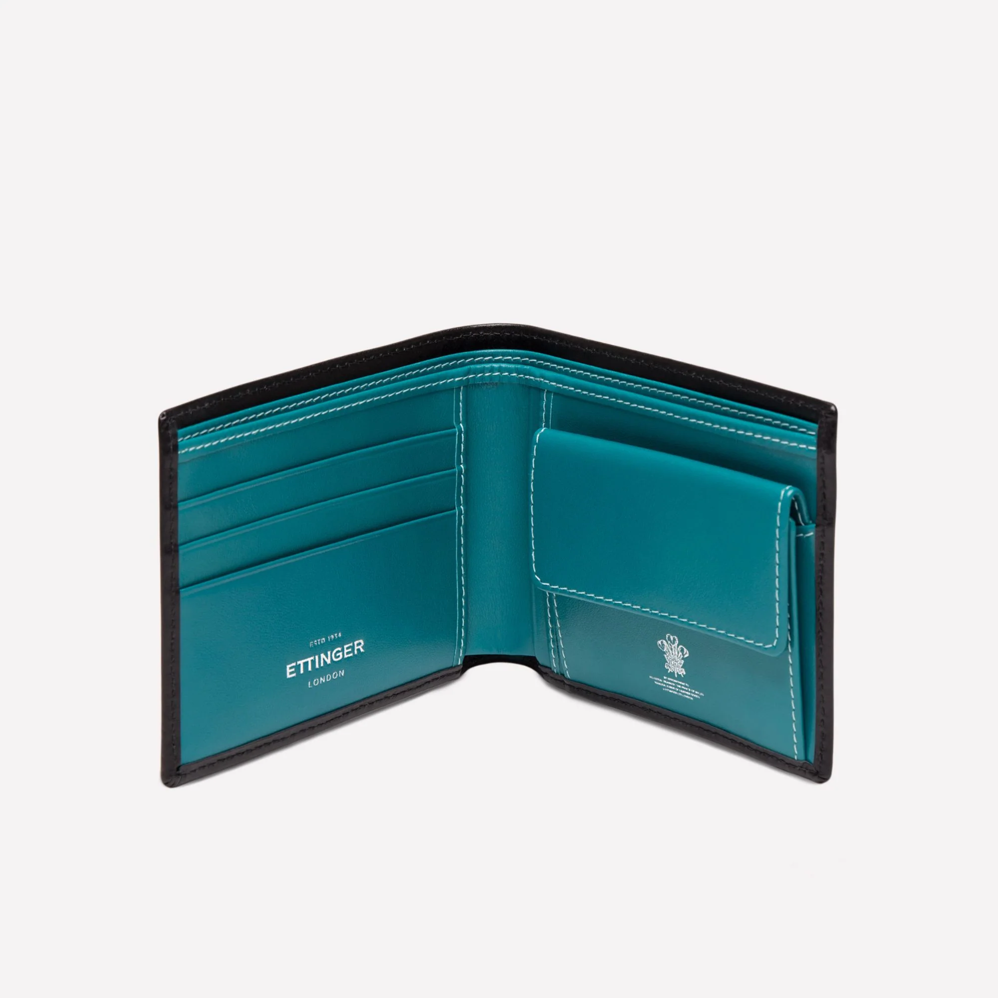 Sterling Billfold Wallet with 3 C/C & Purse - Image 9