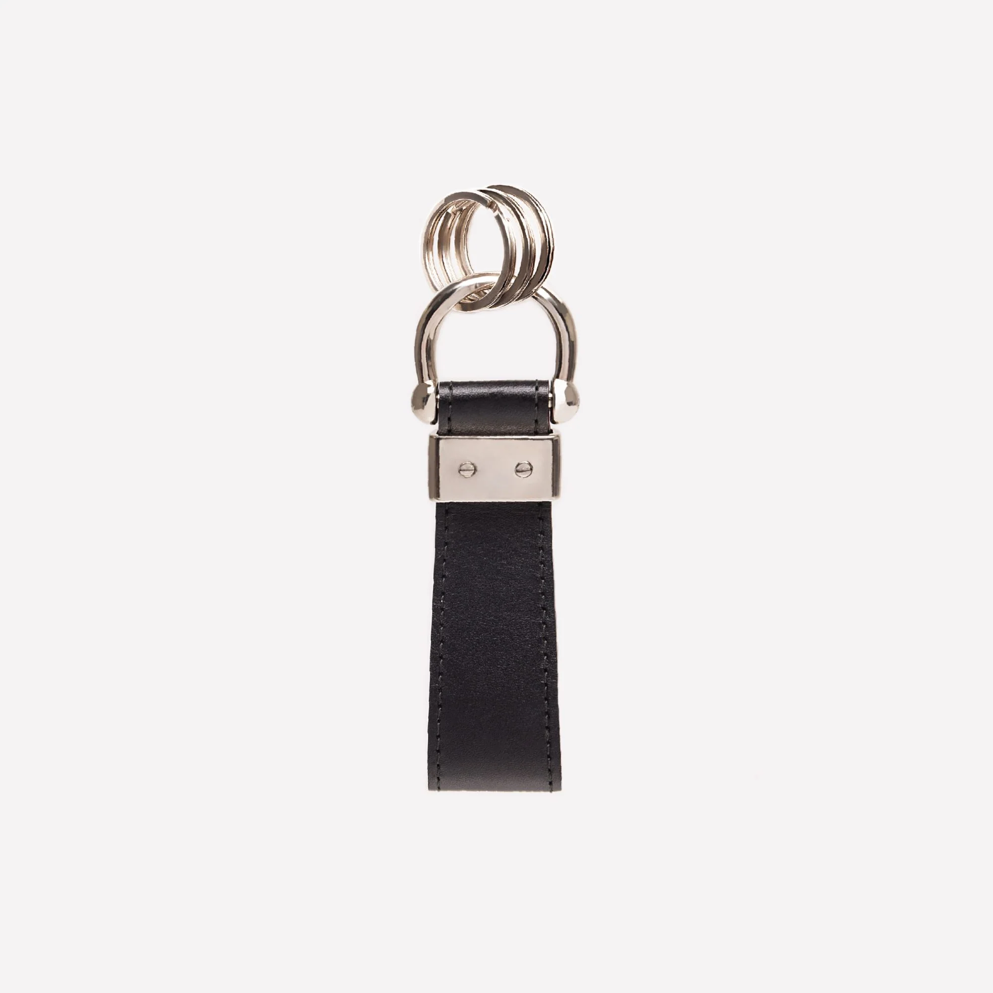 Sterling Stirrup Keyring - Two Tone - Image 3