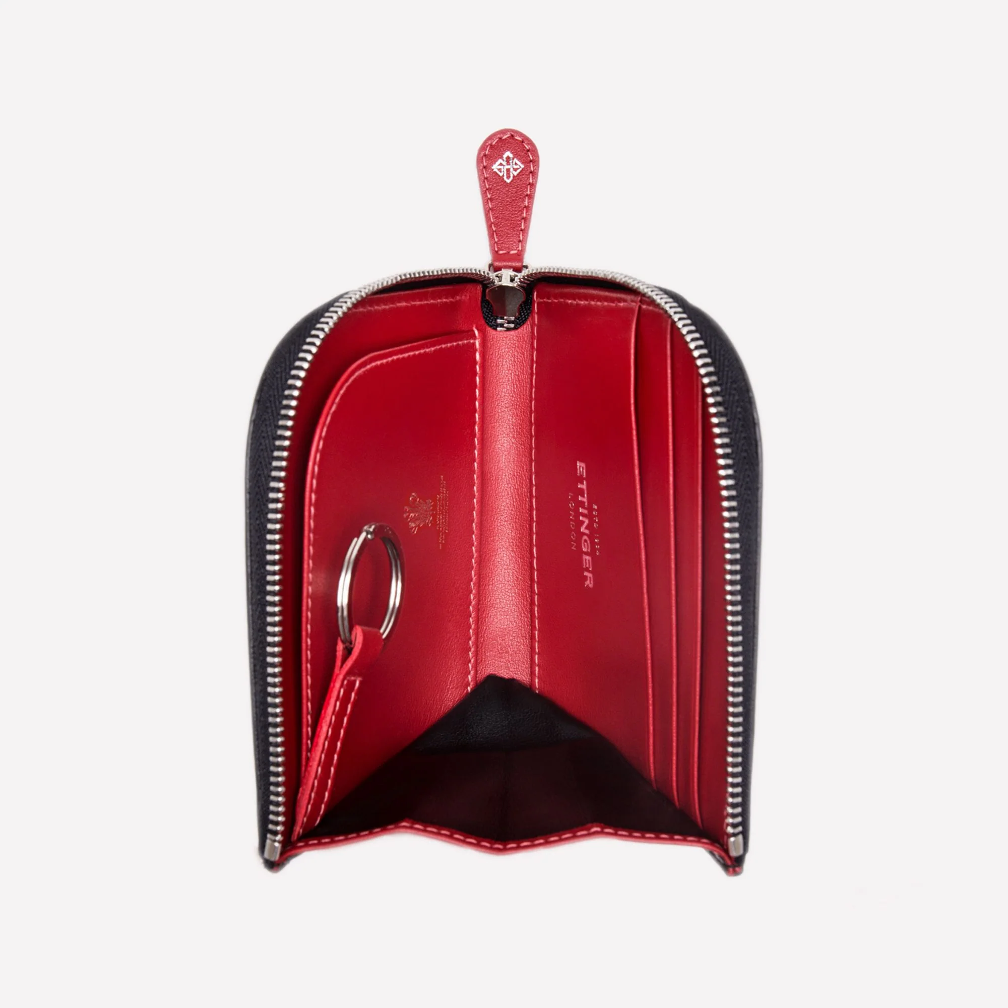 Sterling Zipped Curved Wallet With Key Strap - Image 3