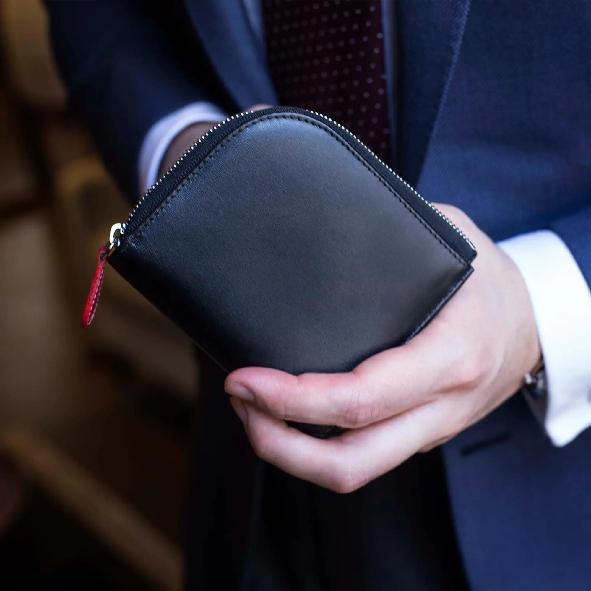 Sterling Zipped Curved Wallet With Key Strap - Image 4