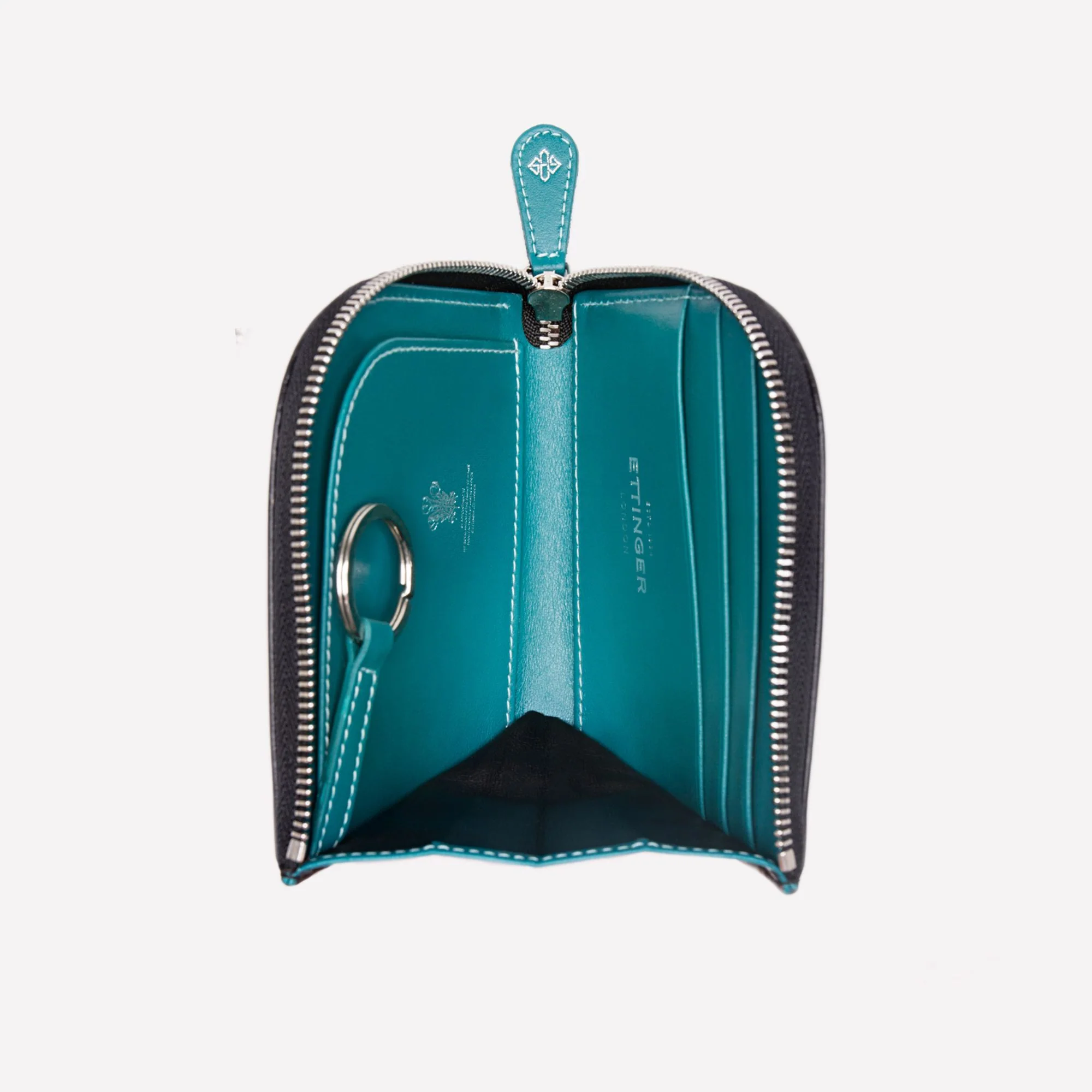 Sterling Zipped Curved Wallet With Key Strap - Image 7